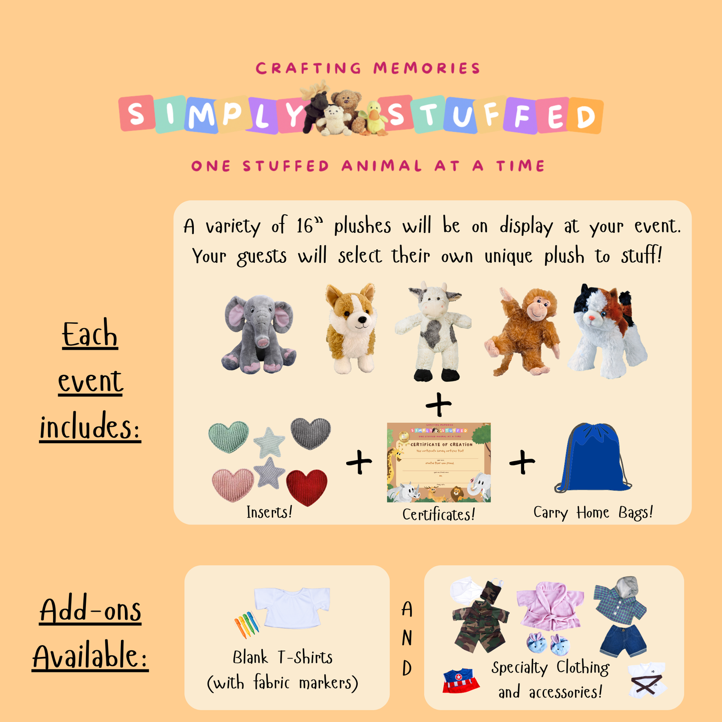 Create your own event package